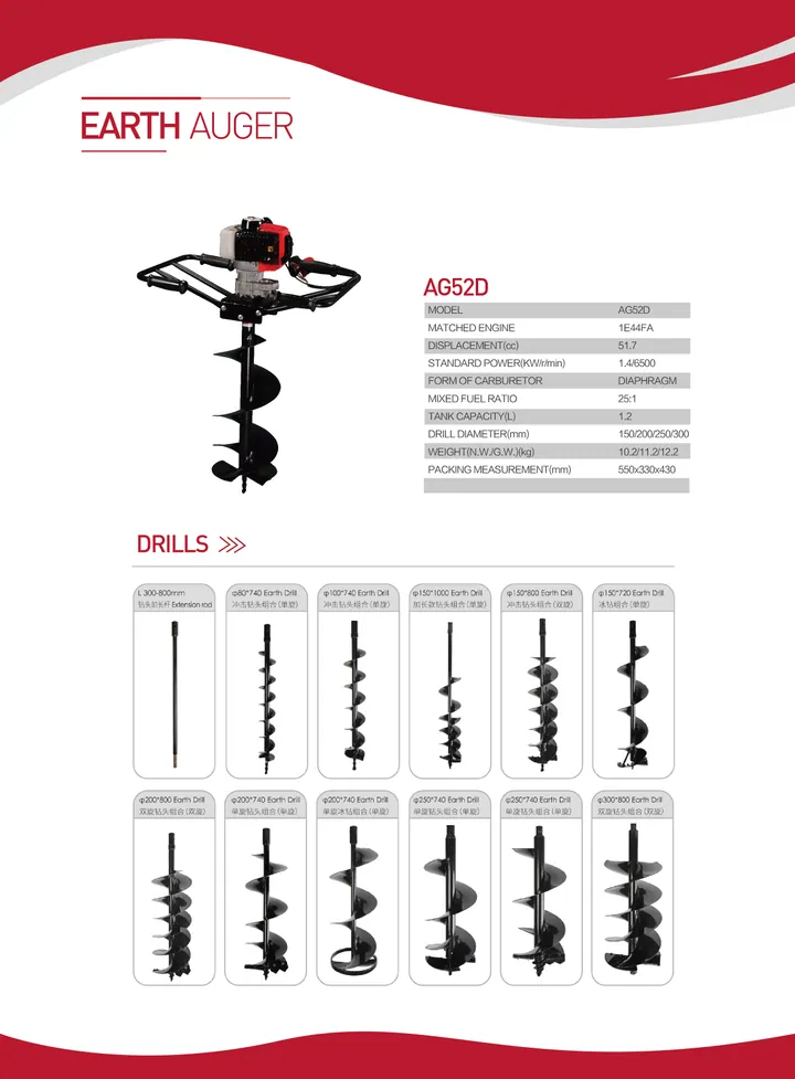 Earth Auger — catalogue page 28